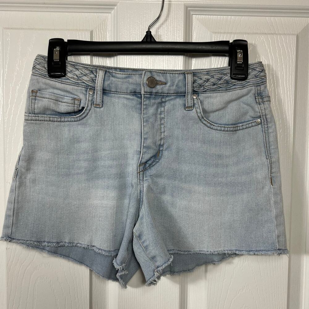 Frayed Jeans High Rise Denim Shorts Size 25